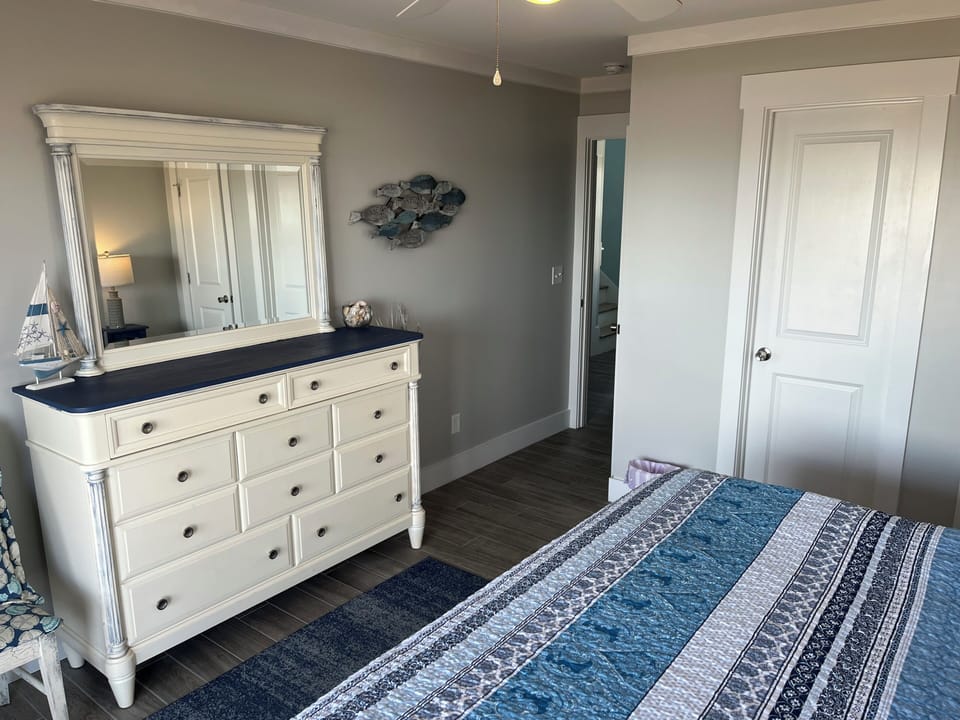 Northeast bedroom entrance and bureau