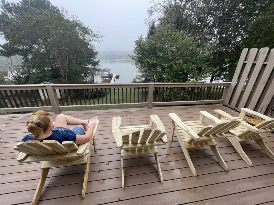 Great lake view from the expansive upper deck!