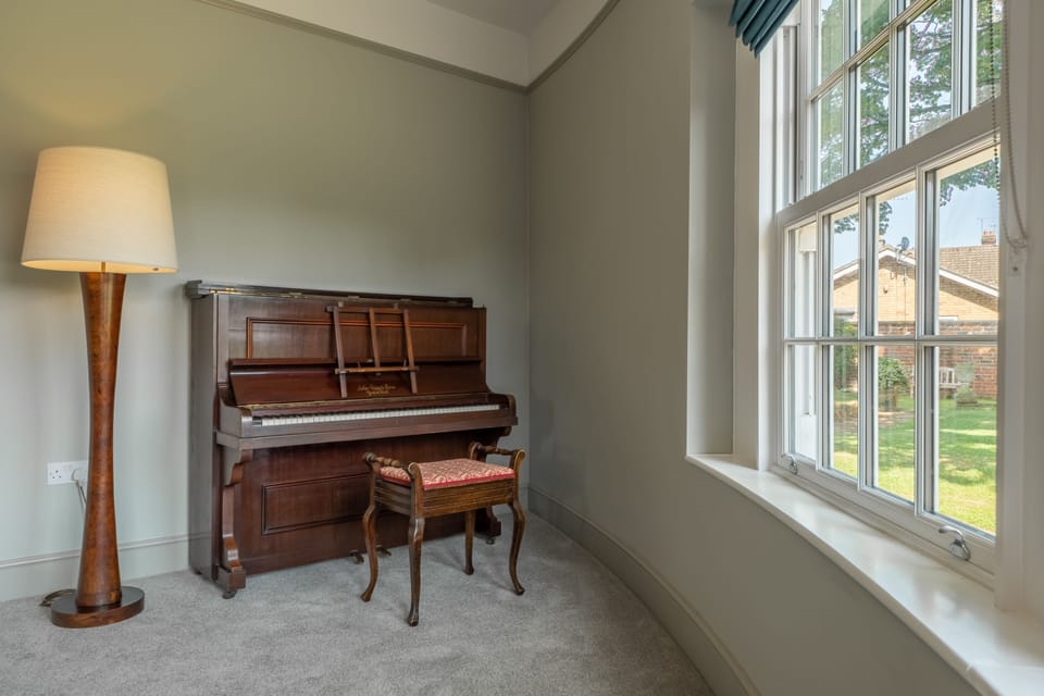 Ground floor: Tickle the ivories on the piano