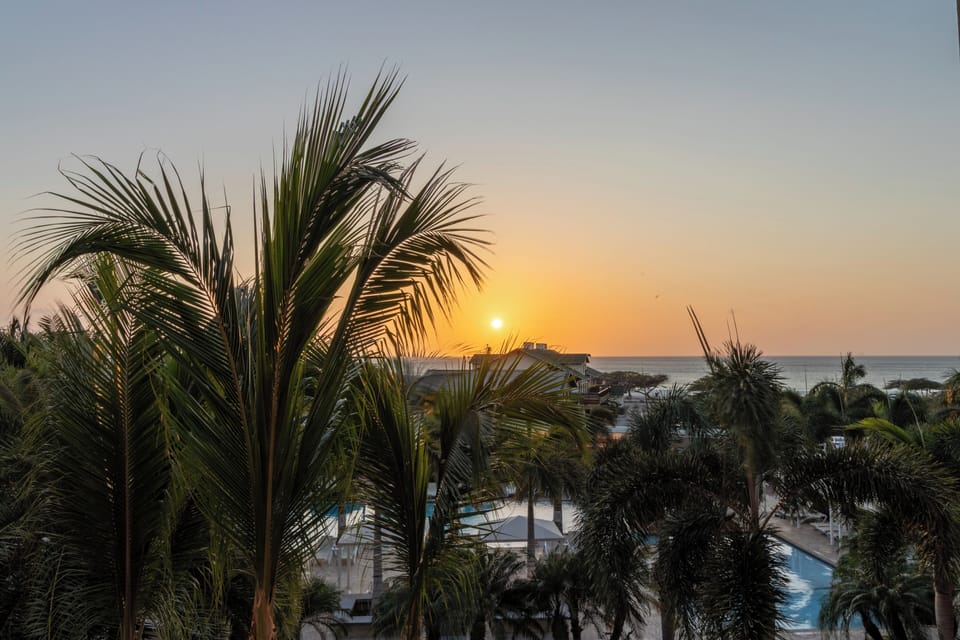 Beautiful sunset views from the balcony