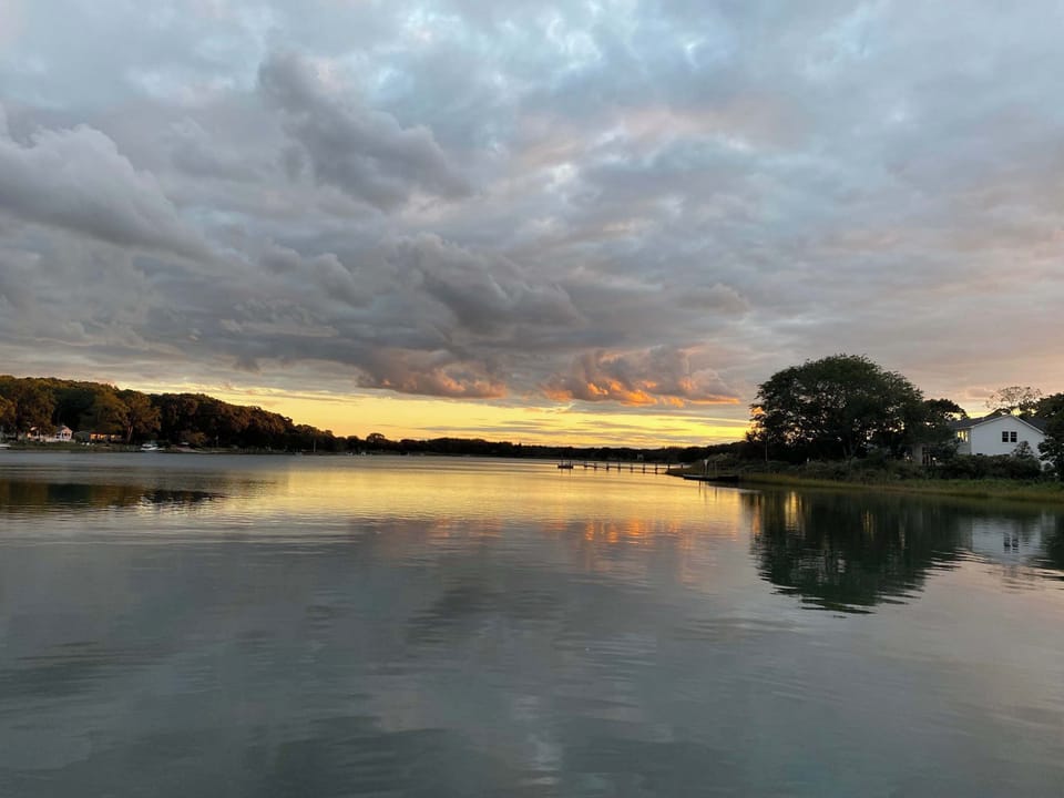 Sunset over the creek