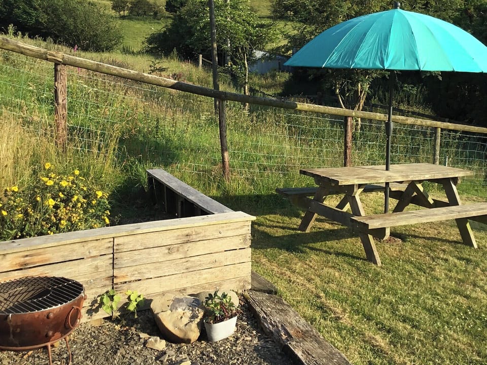 Garden with views of surrounding countryside | Lower Farm, Lower Farm 