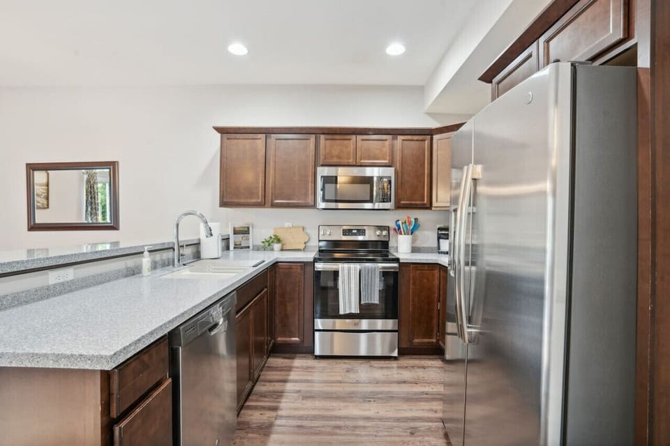 Fully stocked kitchen