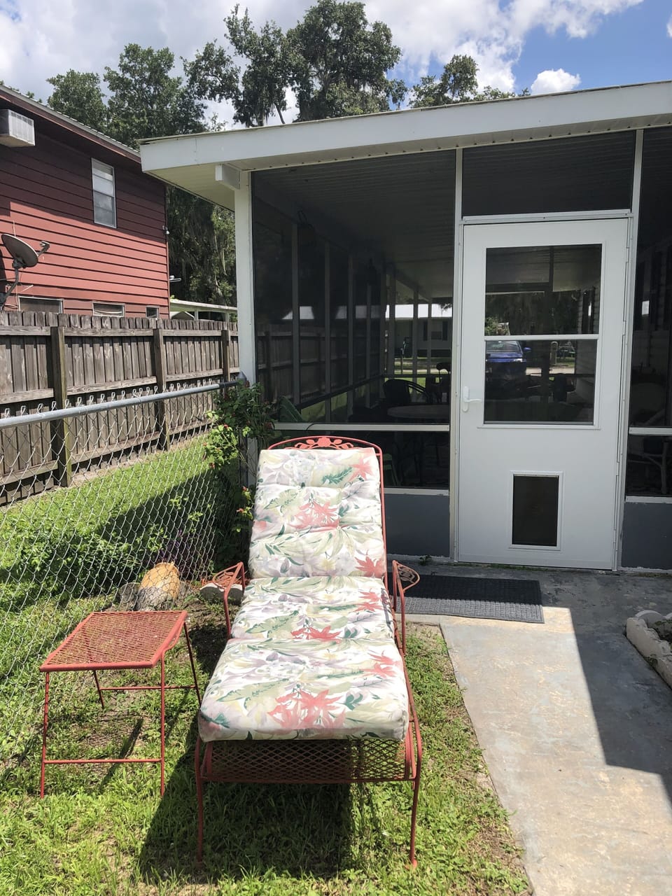 Fenced in yard