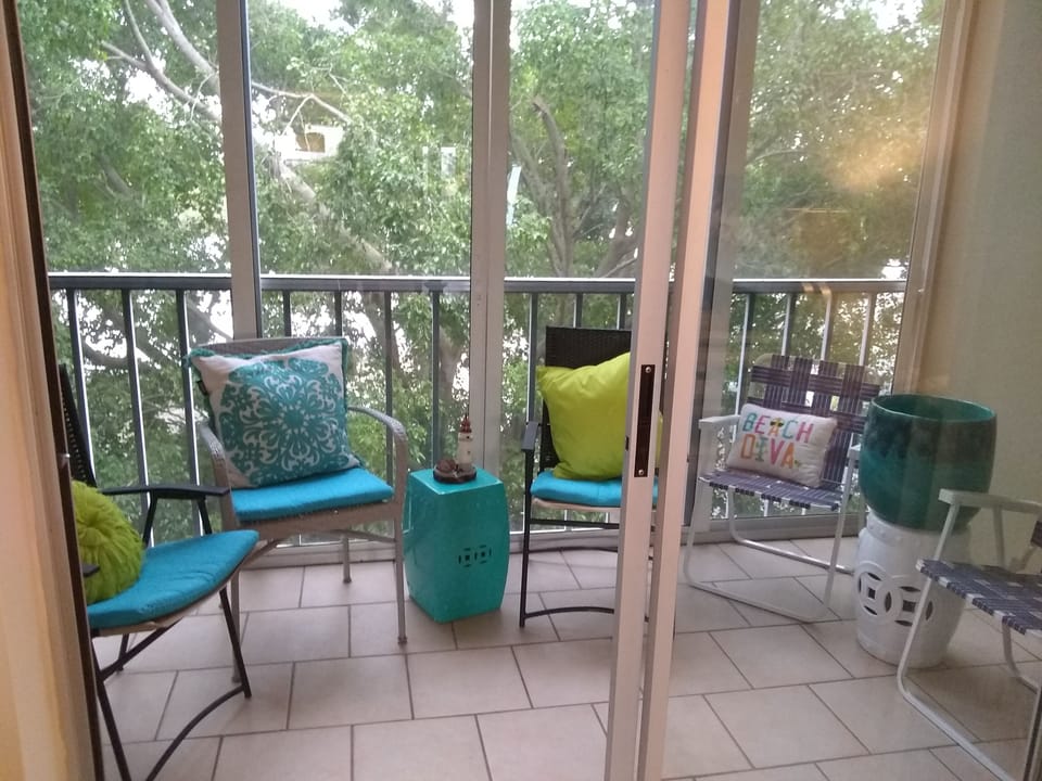 Tree house screened lanai