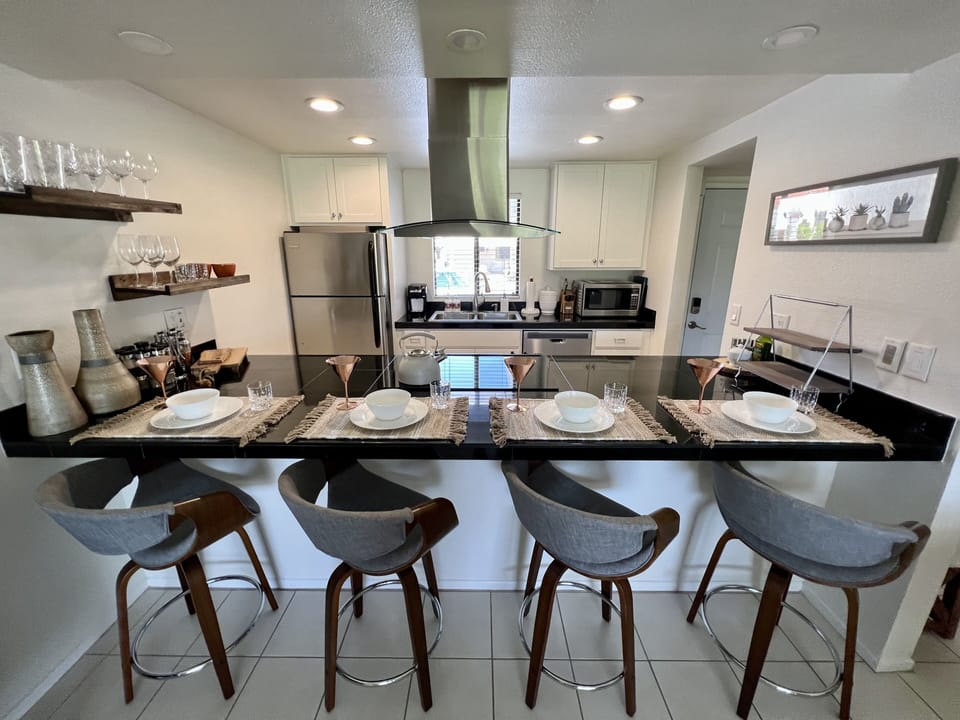 Comfy mid century bar stools