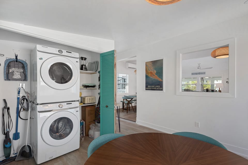 Laundry area off kitchen