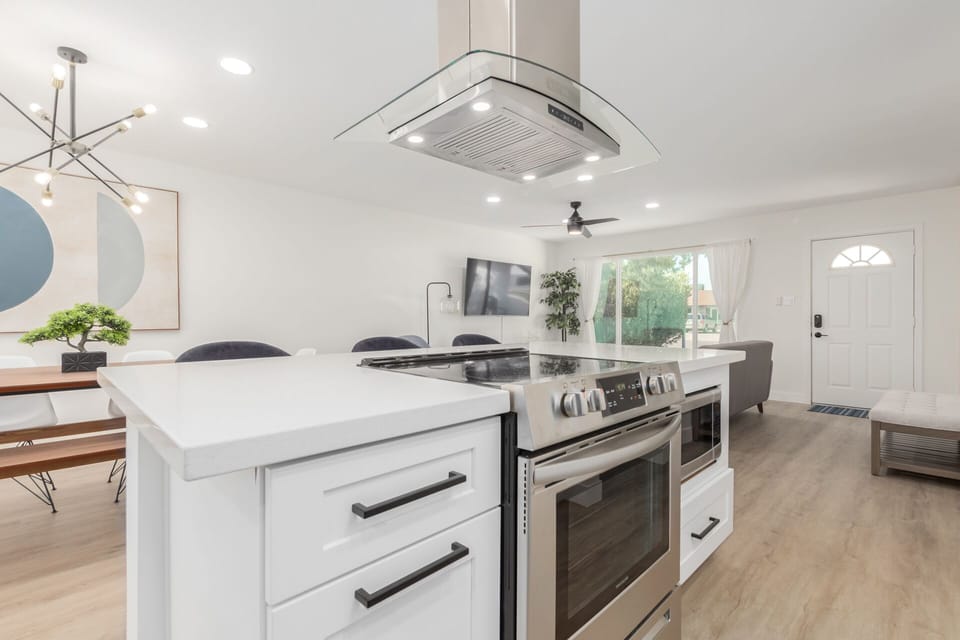 Electric stove and microwave 