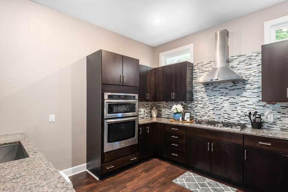 Plenty of cabinet and counter space