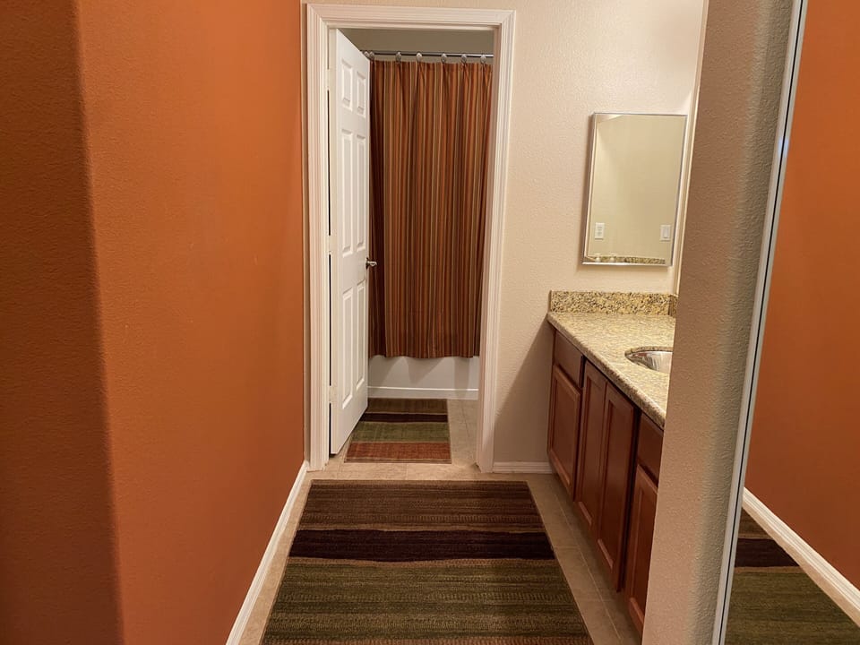  To private bathroom and shower