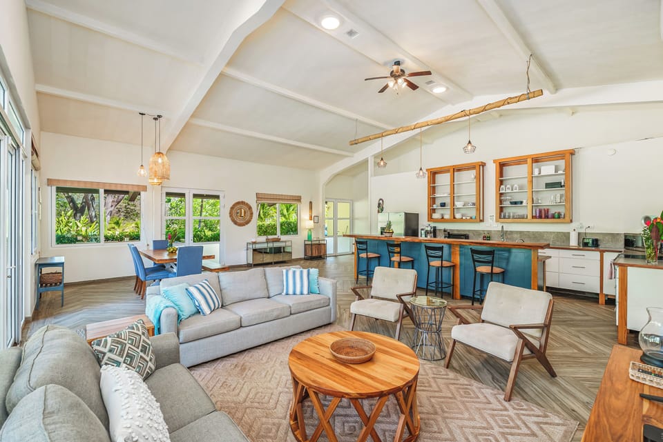 The expansive great room is perfect for entertaining