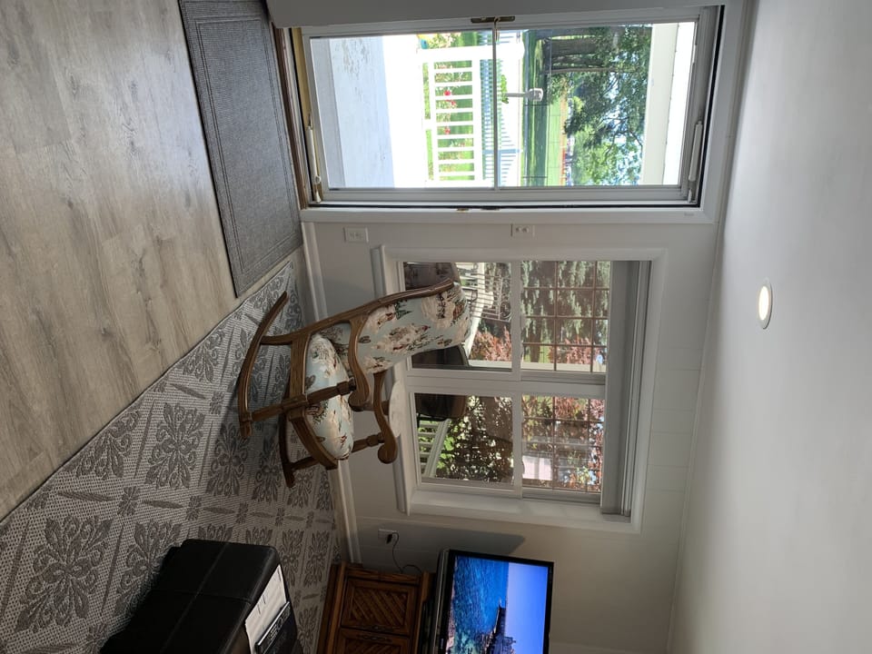 living room front door and front patio 