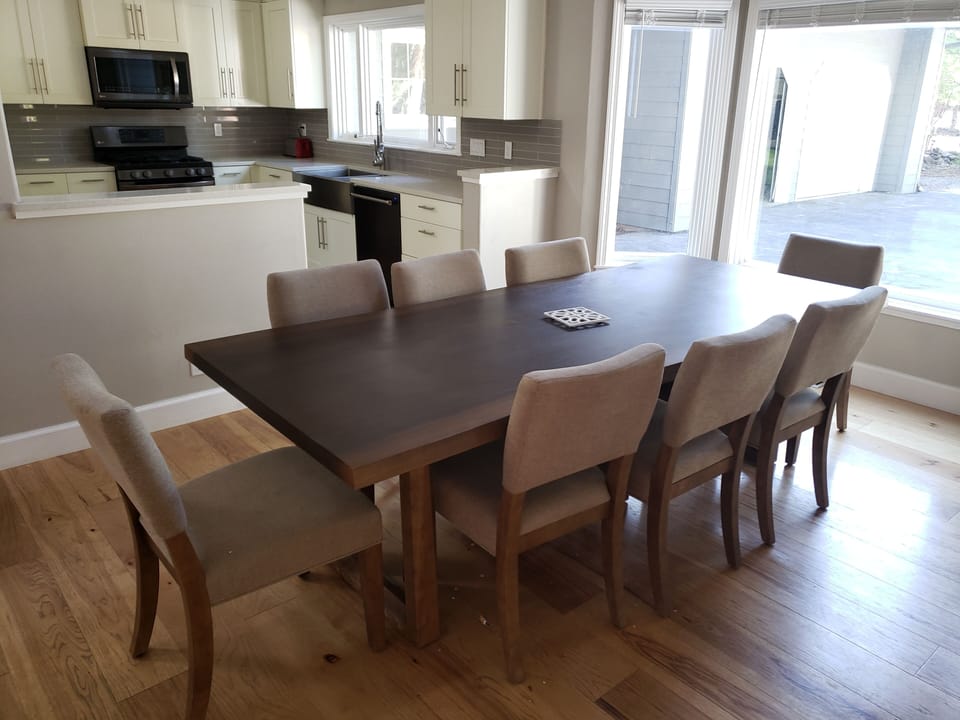 Our dining room table comfortably seats 10.