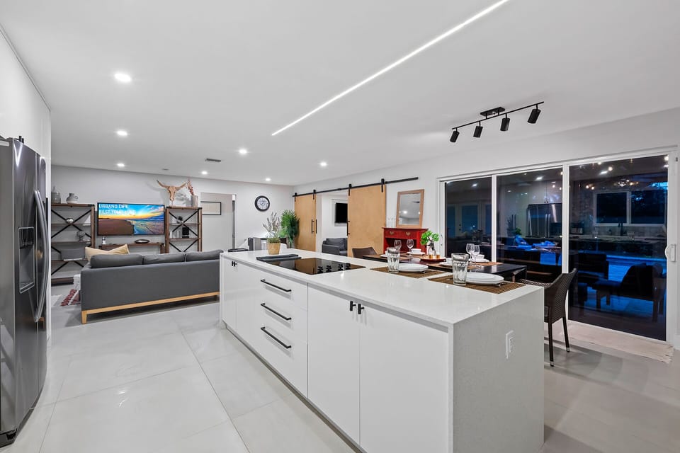 Open kitchen concept 