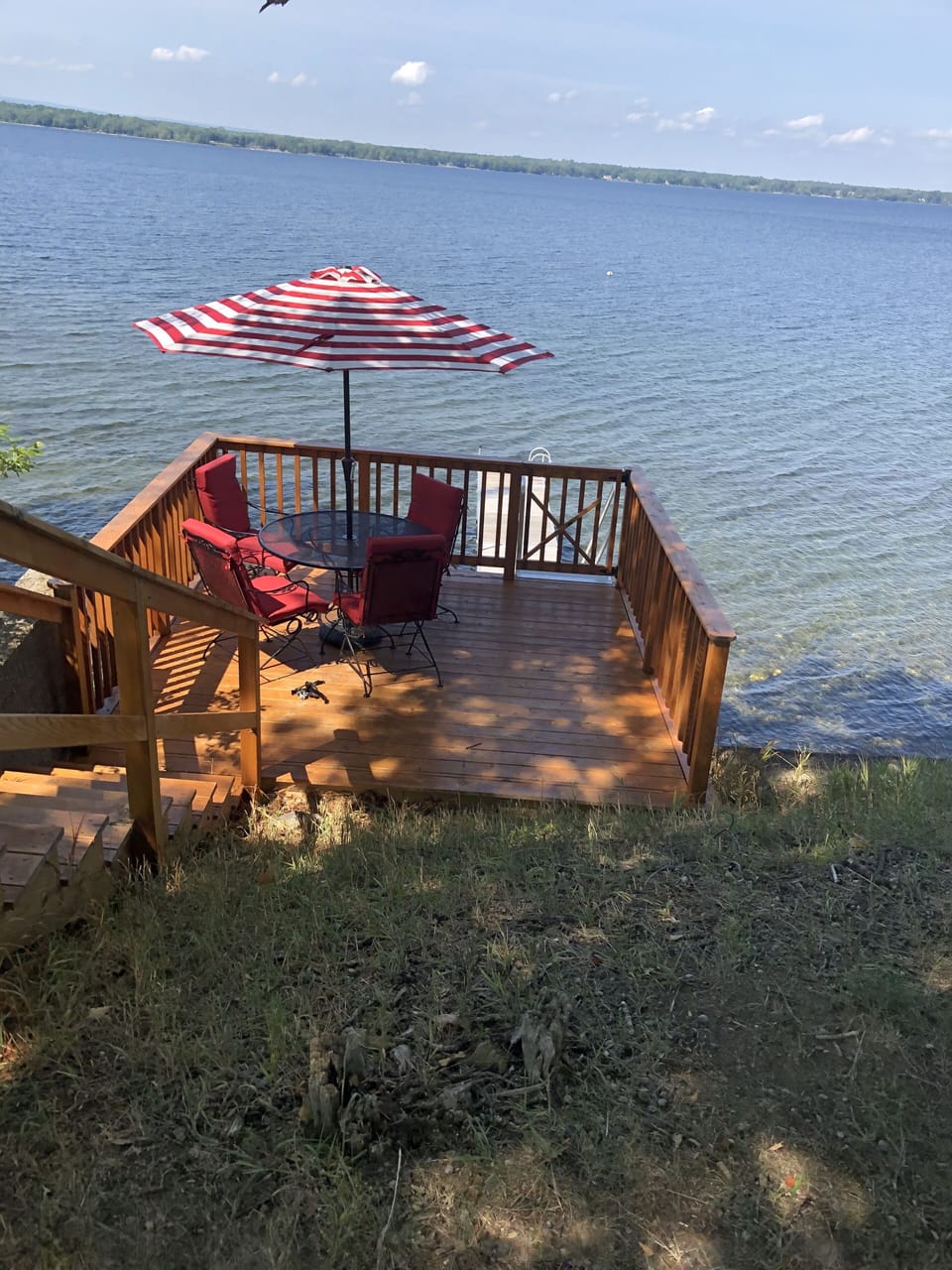Lakeside Deck-Great for Lunch and Cards!