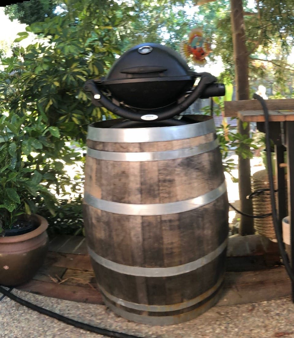 Your personal Weber gas powered instant on BBQ is just out your door!