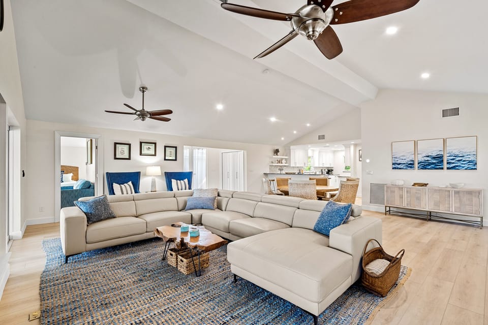 Open Livin Room with ample seating