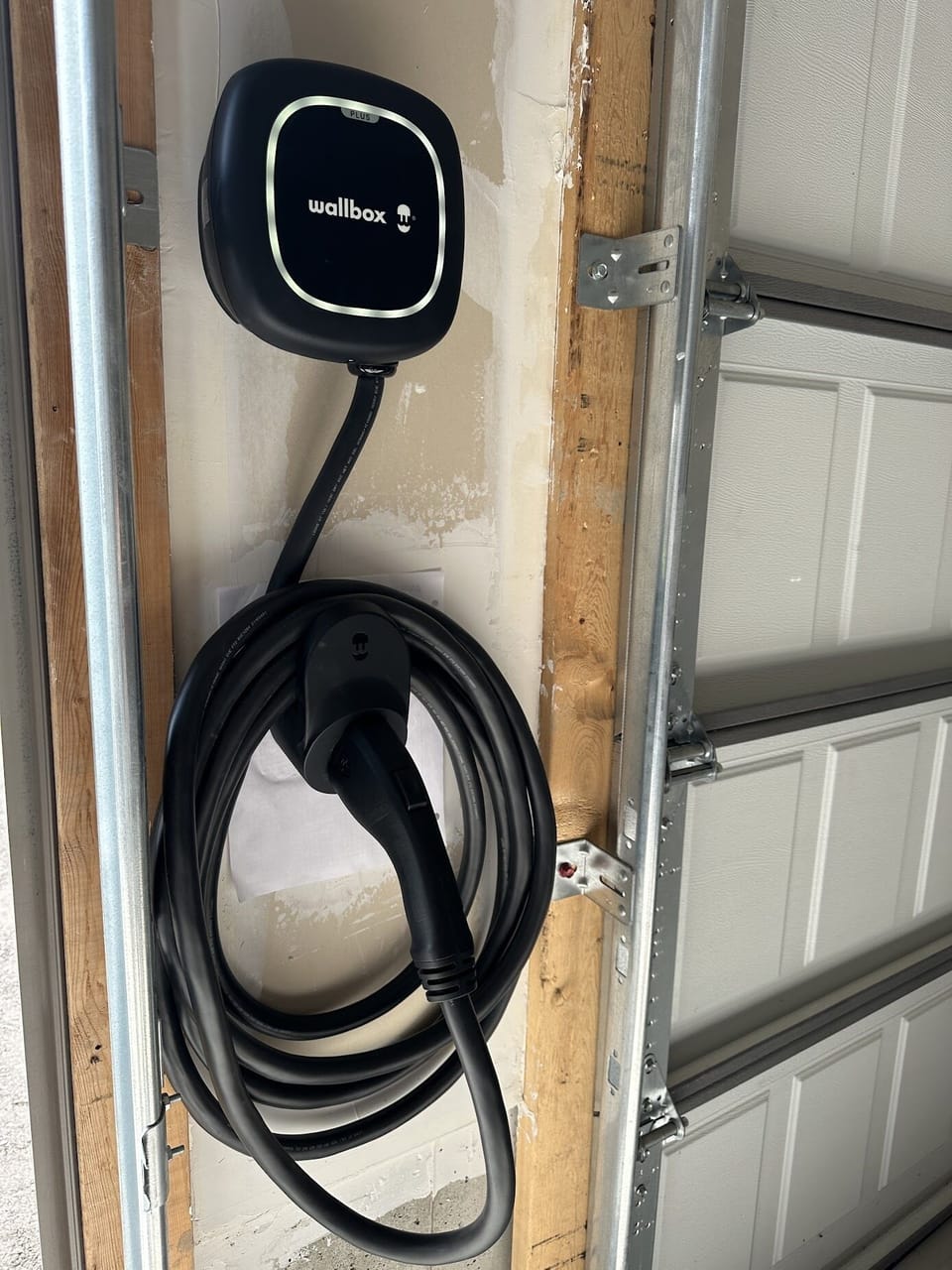 EV Charging system placed inside the garage