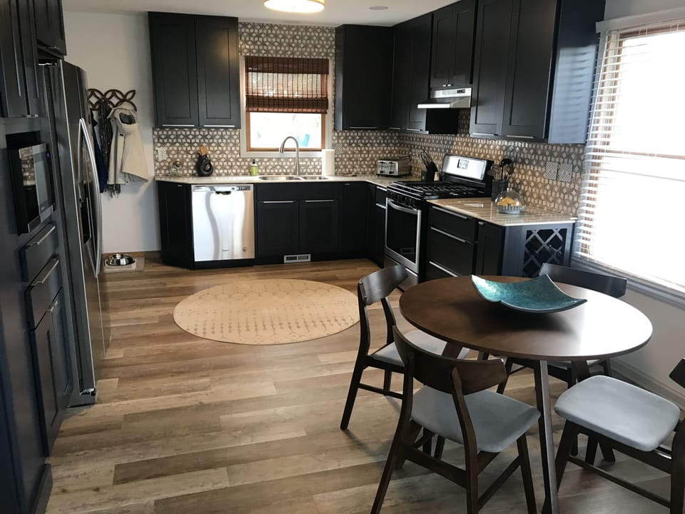 All new kitchen and appliances!  Open for the entire family to enjoy! 