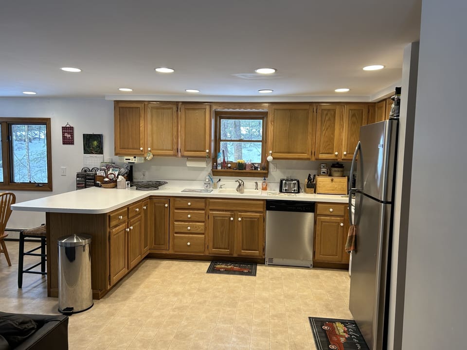 Fully stocked kitchen 