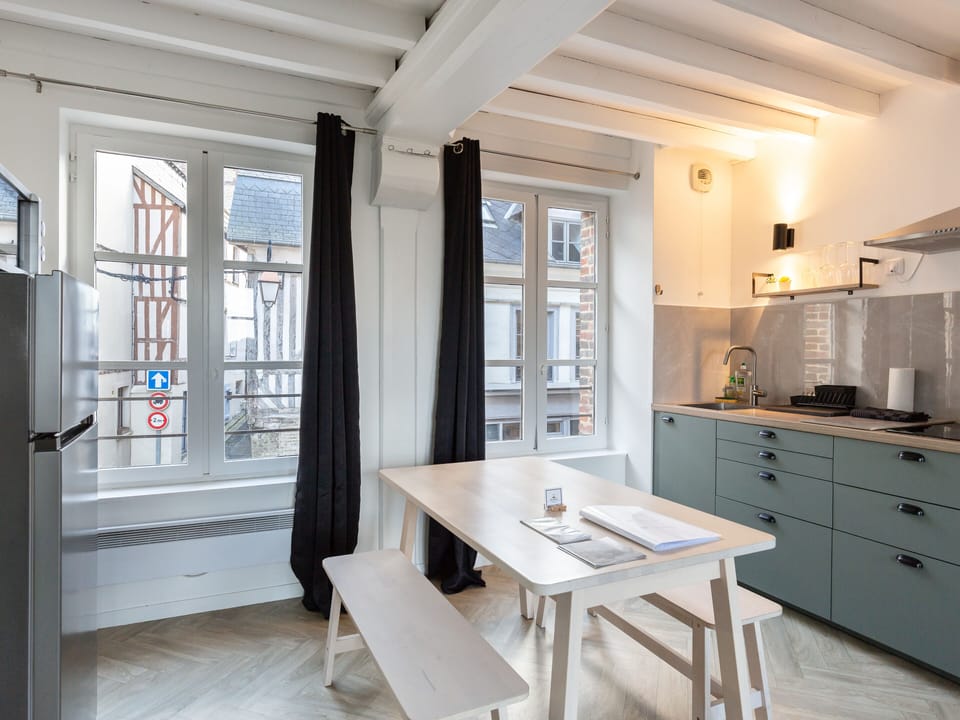 Kitchen and dining room