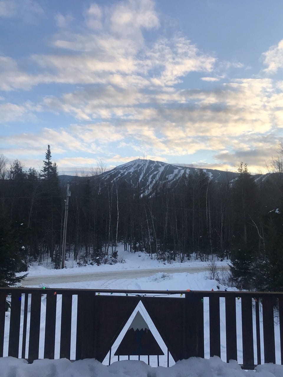 View from upper level - winter.