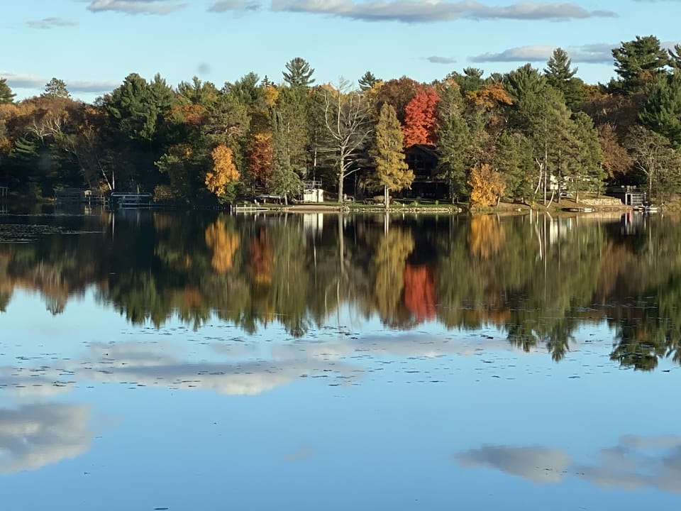View of Daggett Lake from main house sunroom