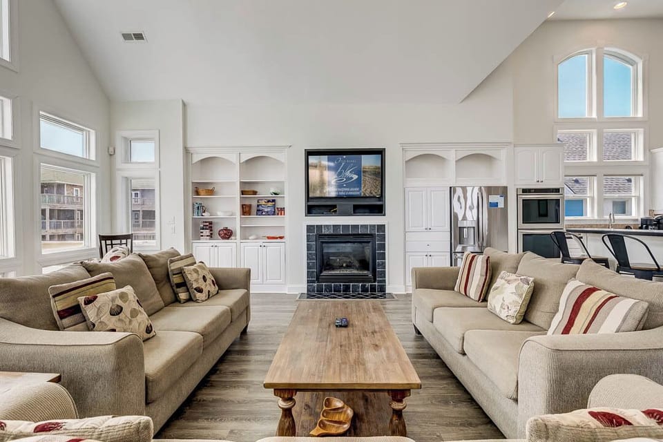 Third-Level Living Room with Deck Access