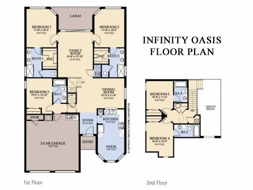 Floor Plan-Following BRs/Baths Labeled Per Plan