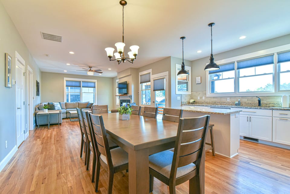 Open concept layout