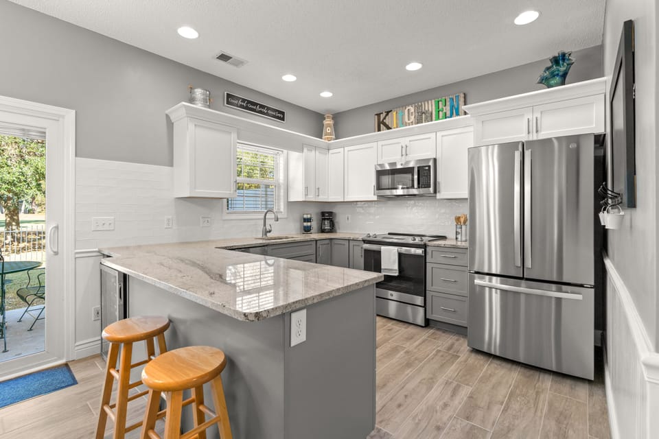 Plenty of counters space to cook with friends and family.