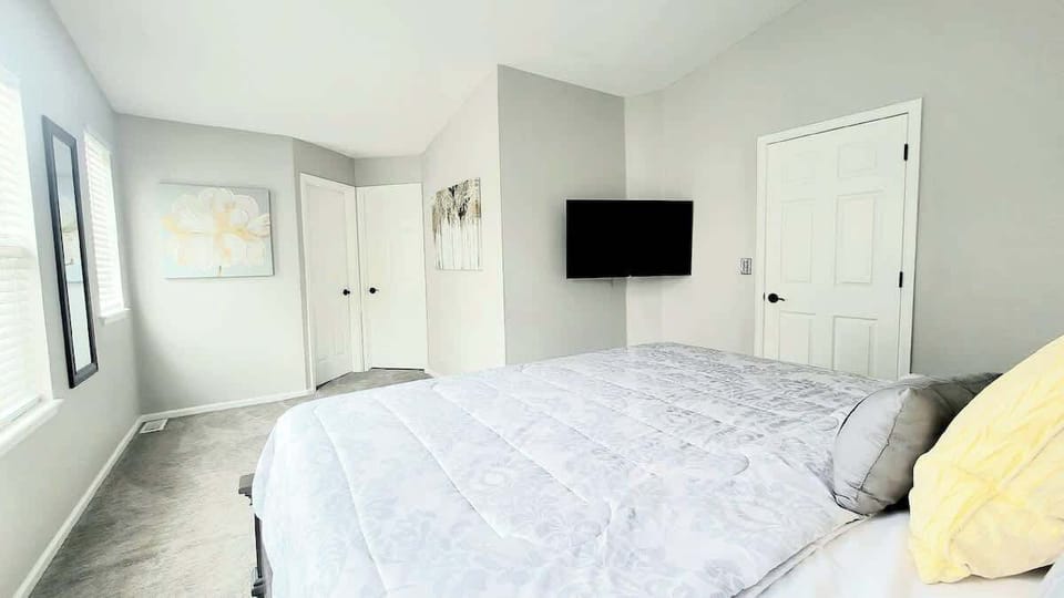 King Bedroom with Smart Flat Screen TV