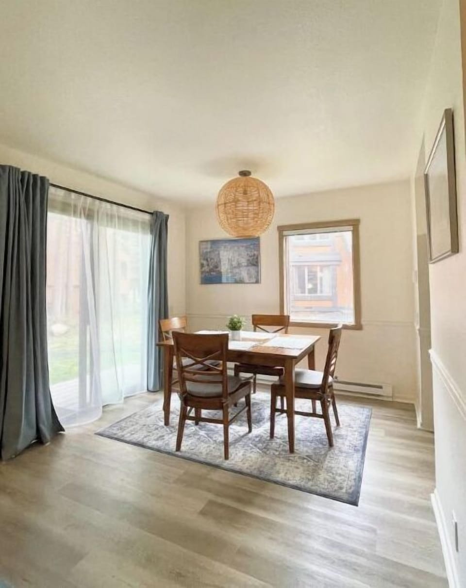Bright dining area