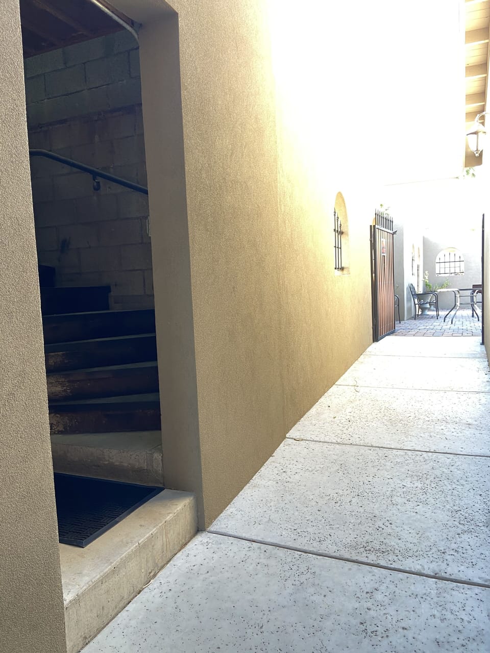 Your view upon entrance to your casita (on the left)

* PLEASE WATCH YOUR STEP *