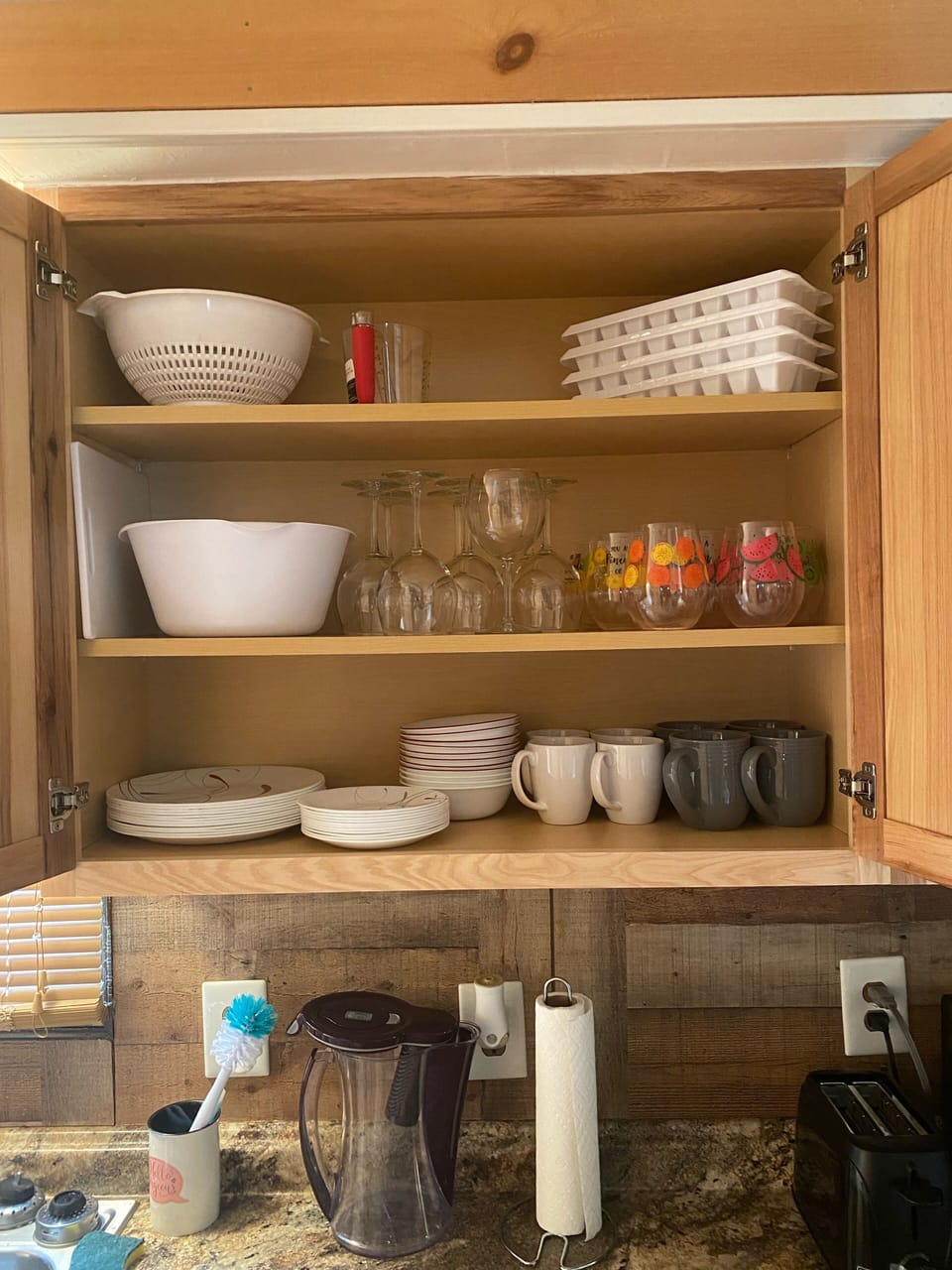 All the dishes and utensils you will need.