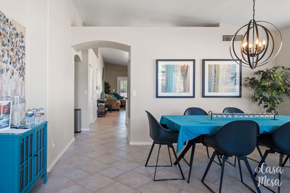 The Dining Room and Foyer. 