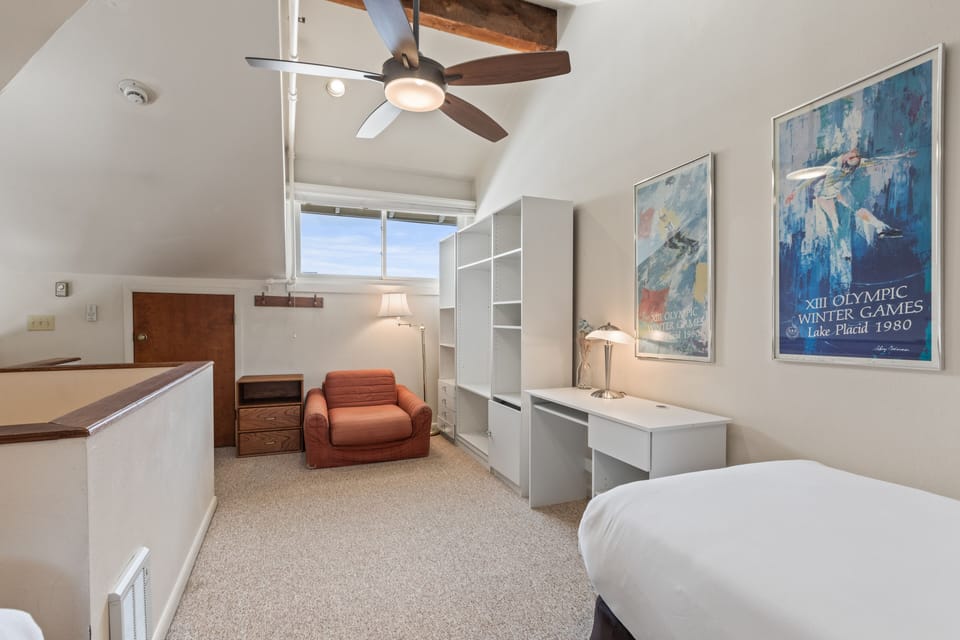 Premier Snow Flower Condominium 130's loft additional seating and storage.