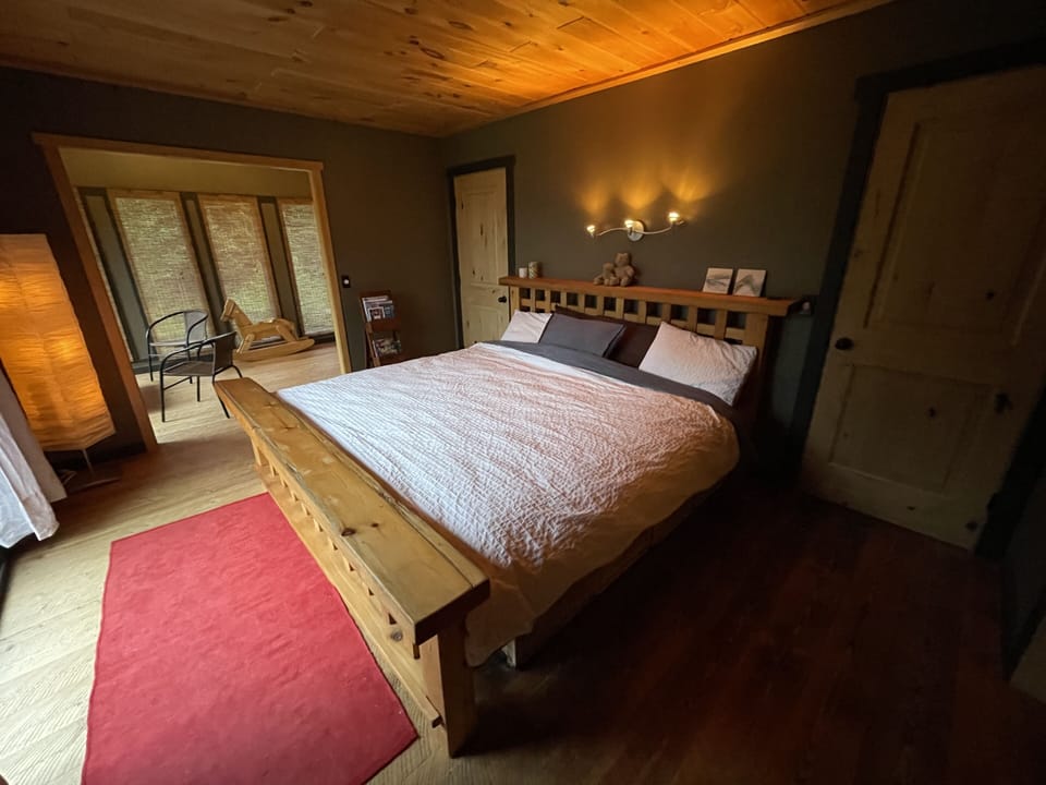 Your bedroom with King bed and memory foam mattress.