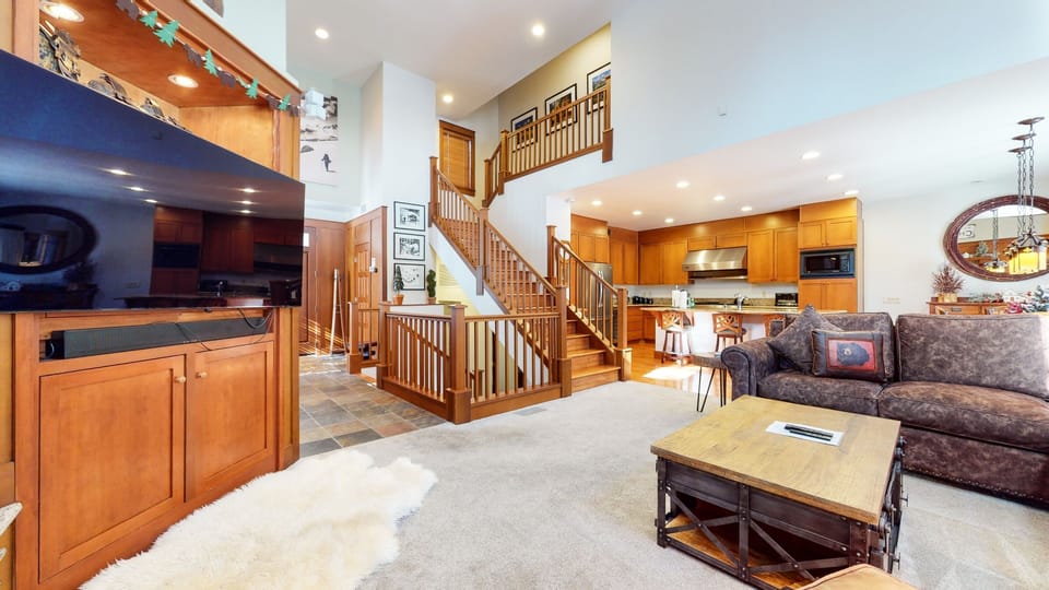 Living Room, Indoors, Furniture, Staircase, House