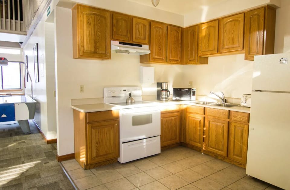The game room at the clubhouse even has a kitchen