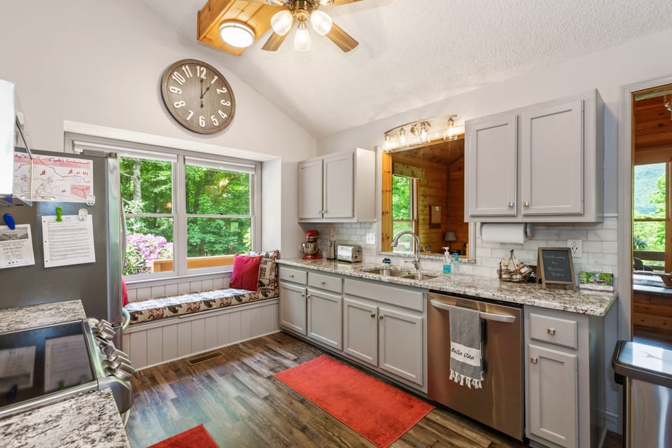 Open kitchen concept.