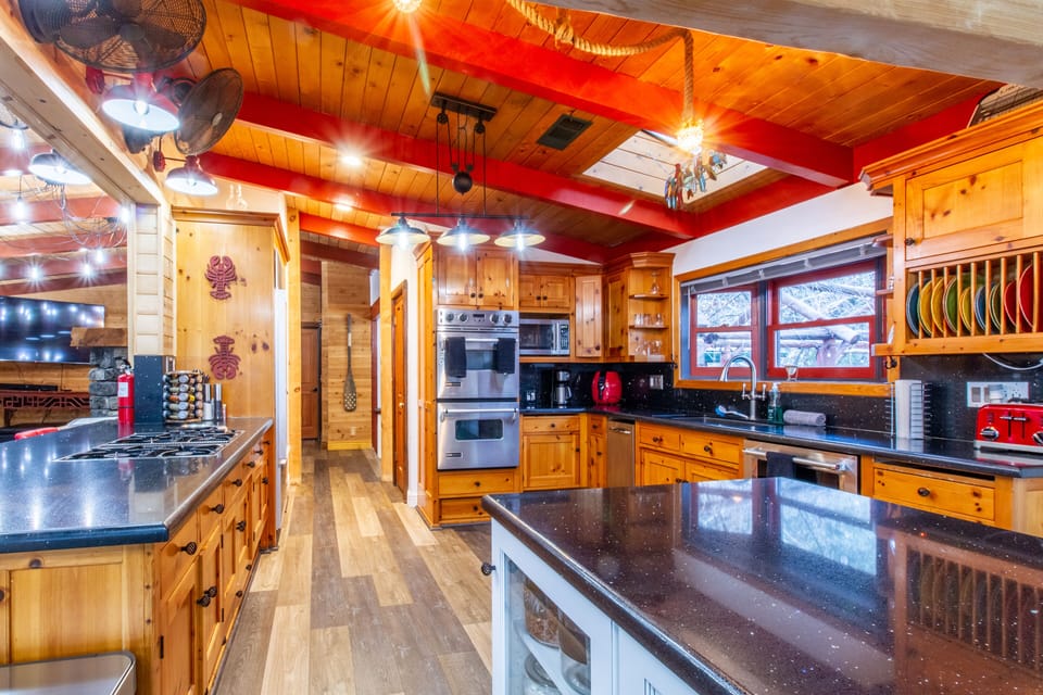 Fully Stocked kitchen. Spices, coffee, and equipment to make a home made meal
