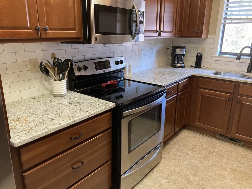 All stainless steel appliances