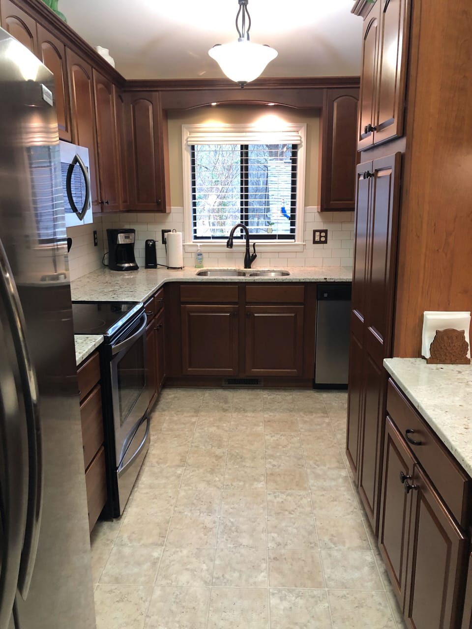 A fully stocked, newly updated kitchen