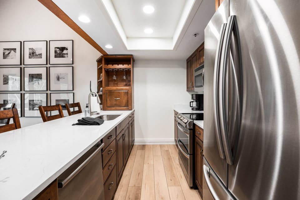 Fully equipped galley kitchen
