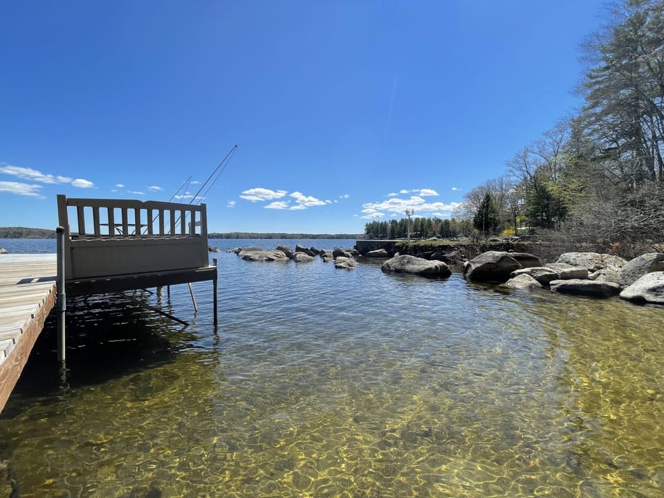Crystal clear lake water, sandy bottom, great for swimming even for little ones