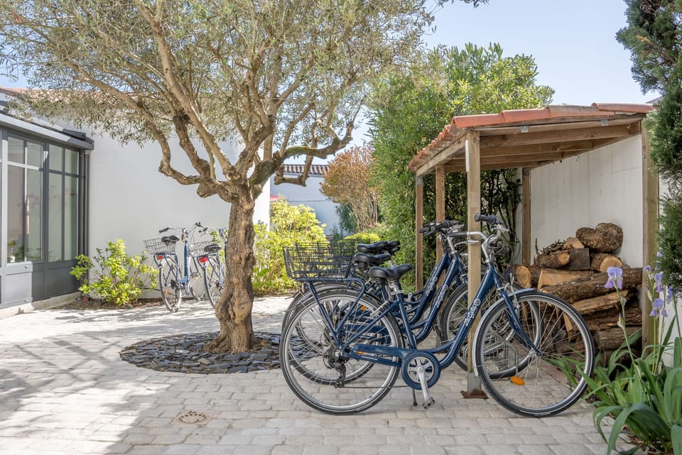 Outdoor bike area