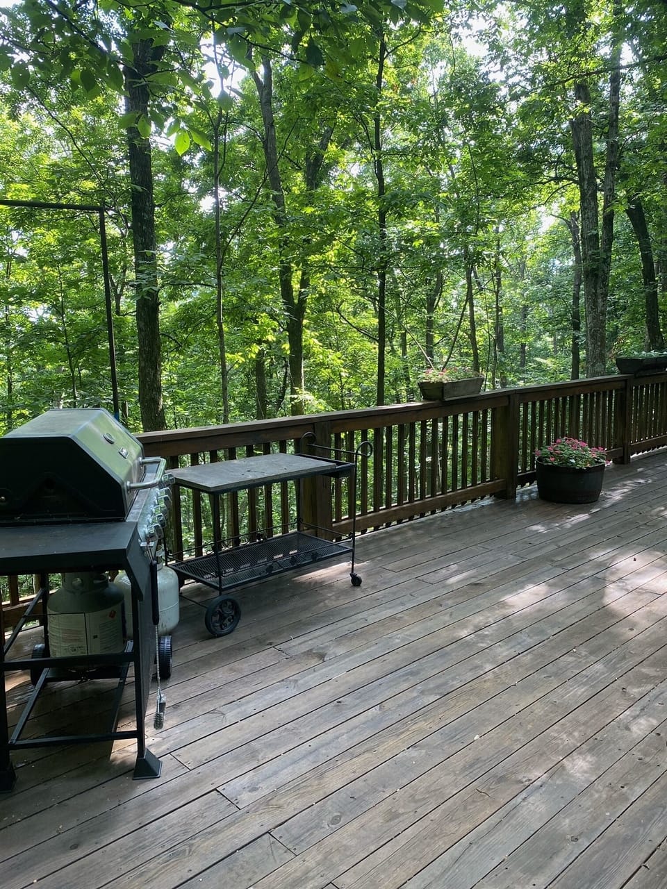 Upper Deck with Gas Grill