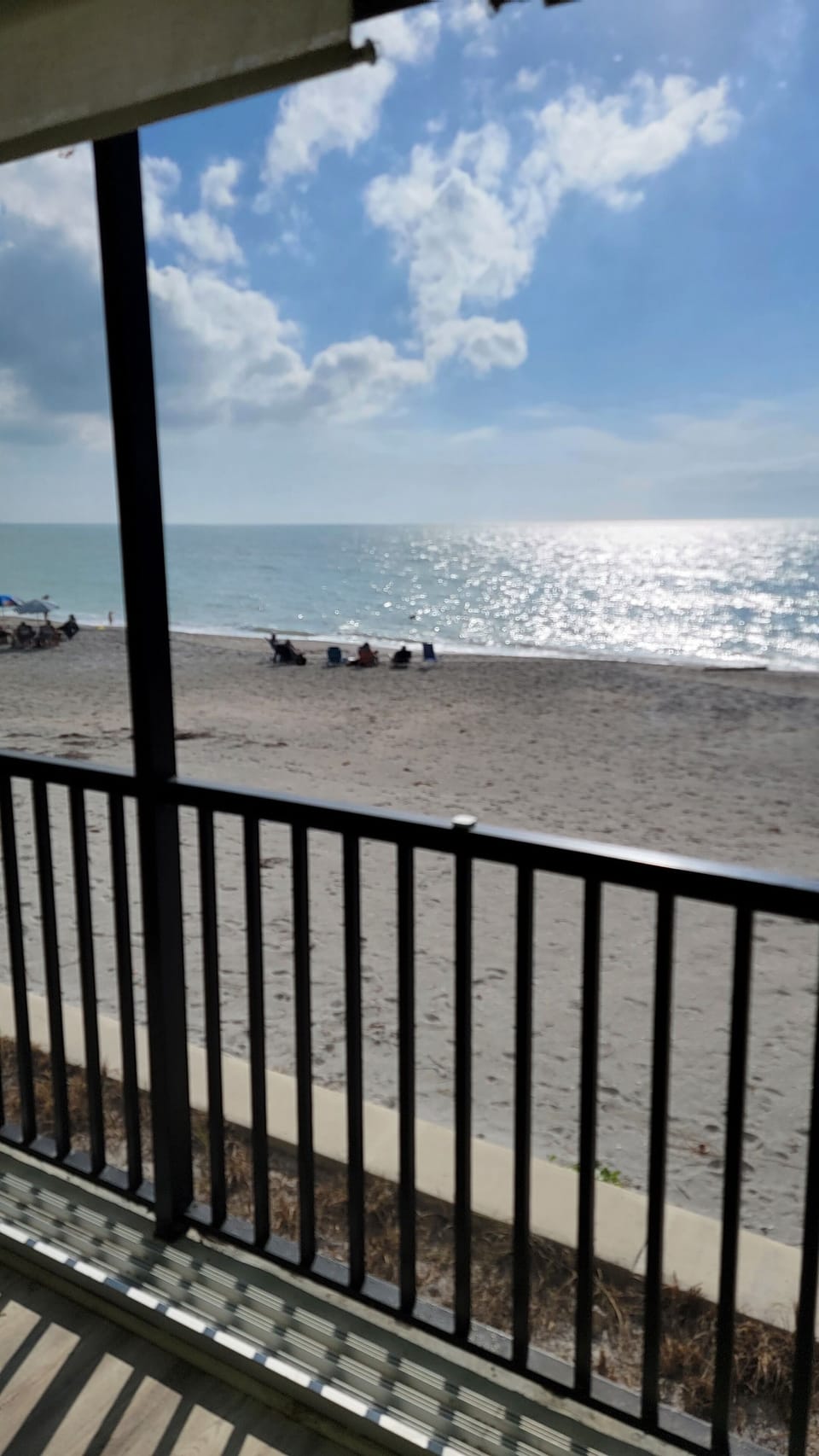 Beach view from the lanai.