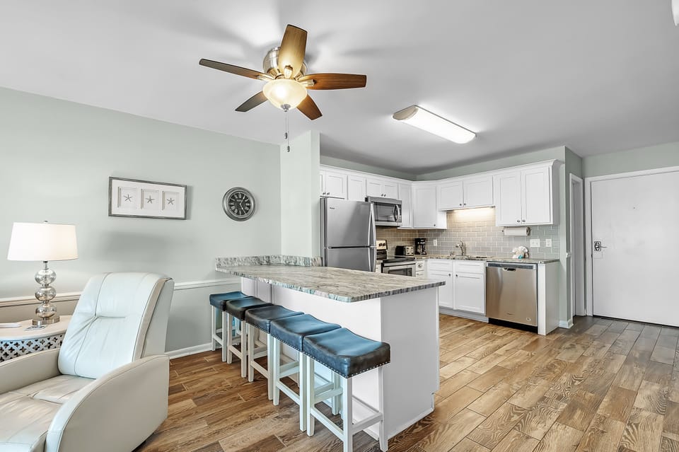 The Kitchen and Dining Area